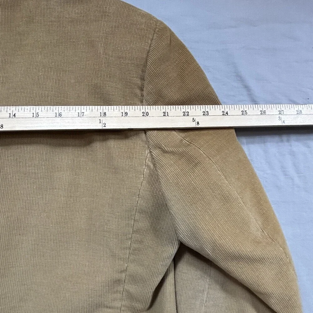 Haggar Vintage Single Breasted Tan Corduroy Sport Jacket Blazer 40